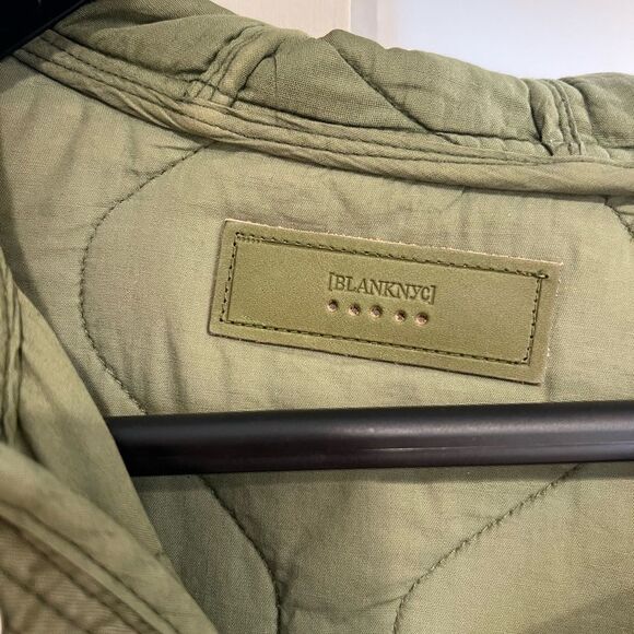 BLANKNYC Green Quilted Hooded Women's Jacket - Picture 5 of 8